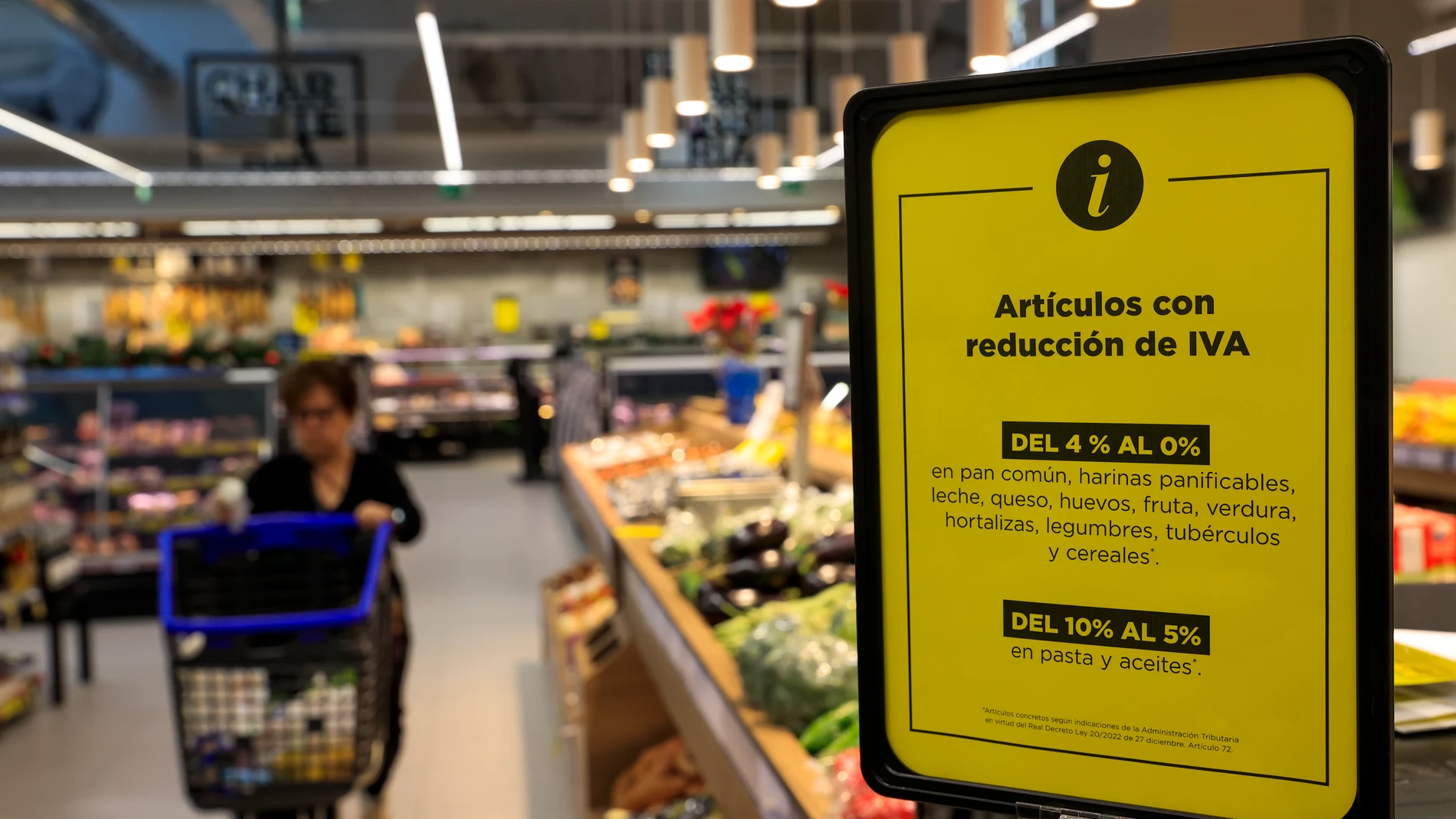 Las cesta de la compra, por la nubes