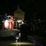 Llegada de los Reyes Magos a la dársena del Canal de Castilla en Rioseco