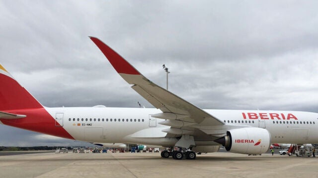 Uno de los Airbus A350 de la flota de Iberia