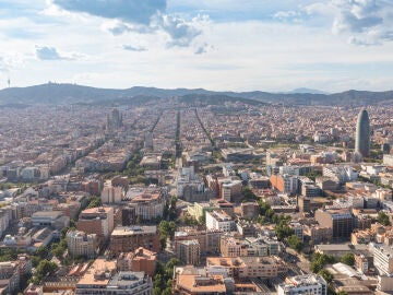 Vista aérea del distrito 22@ de Barcelona