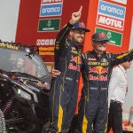 Oriol Vidal en el podium tras ganar una de las pruebas