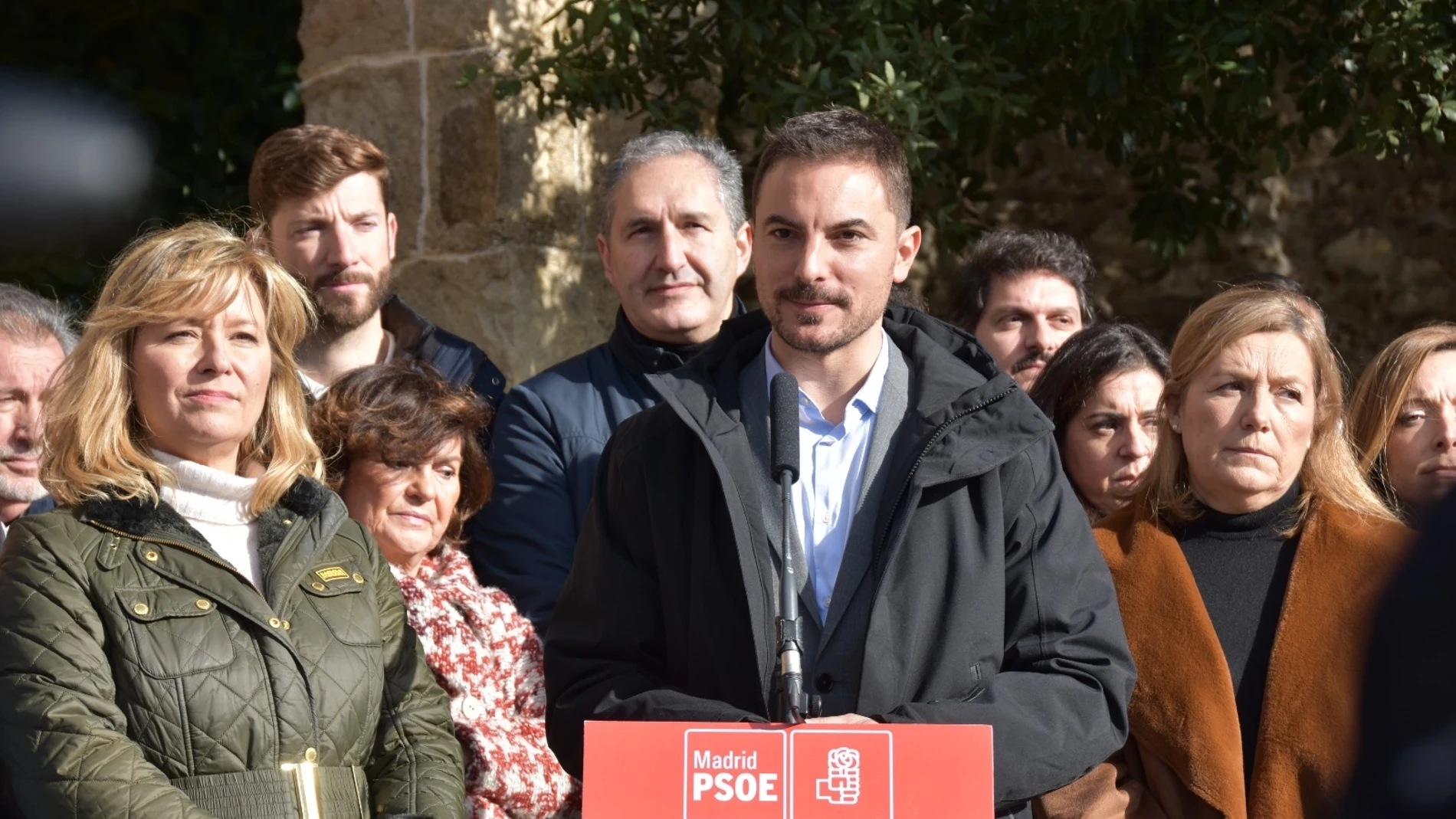 De izquierda a derecha Llanos Castellanos, Carmen Calvo, Juan Lobato y Marta Bernardo