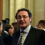 El fiscal general del Estado, Álvaro García Ortiz, a su llegada a la toma de posesión de los fiscales destinados a Catalunya, en el Palacio de Justicia de Barcelona, a 10 de enero de 2023, en Barcelona, Catalunya (España).