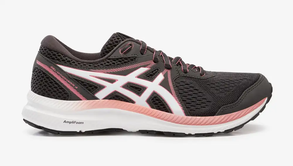 Zapatillas running Mujer Asics Gel Windhawk gris rosa