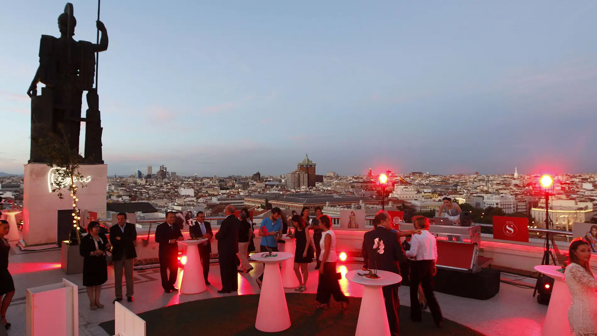 Vista general de la terraza del Círculo de Bellas Artes, en Madrid