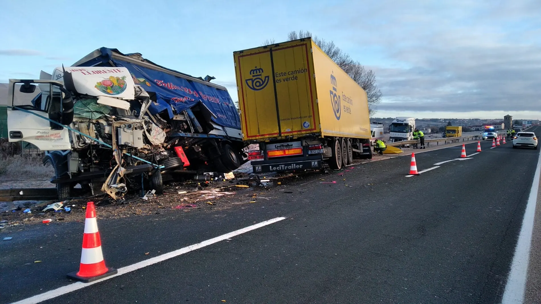 Accidente mortal en la N-122 en Golmayo (Soria), una de las carreteras "negras" de España