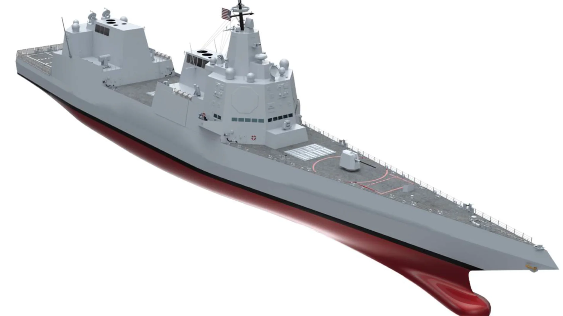 Así será el futuro destructor DDG(X) de la Marina de Estados Unidos, con armas láser y misiles hipersónicos