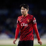 Kang in Lee con el Mallorca.