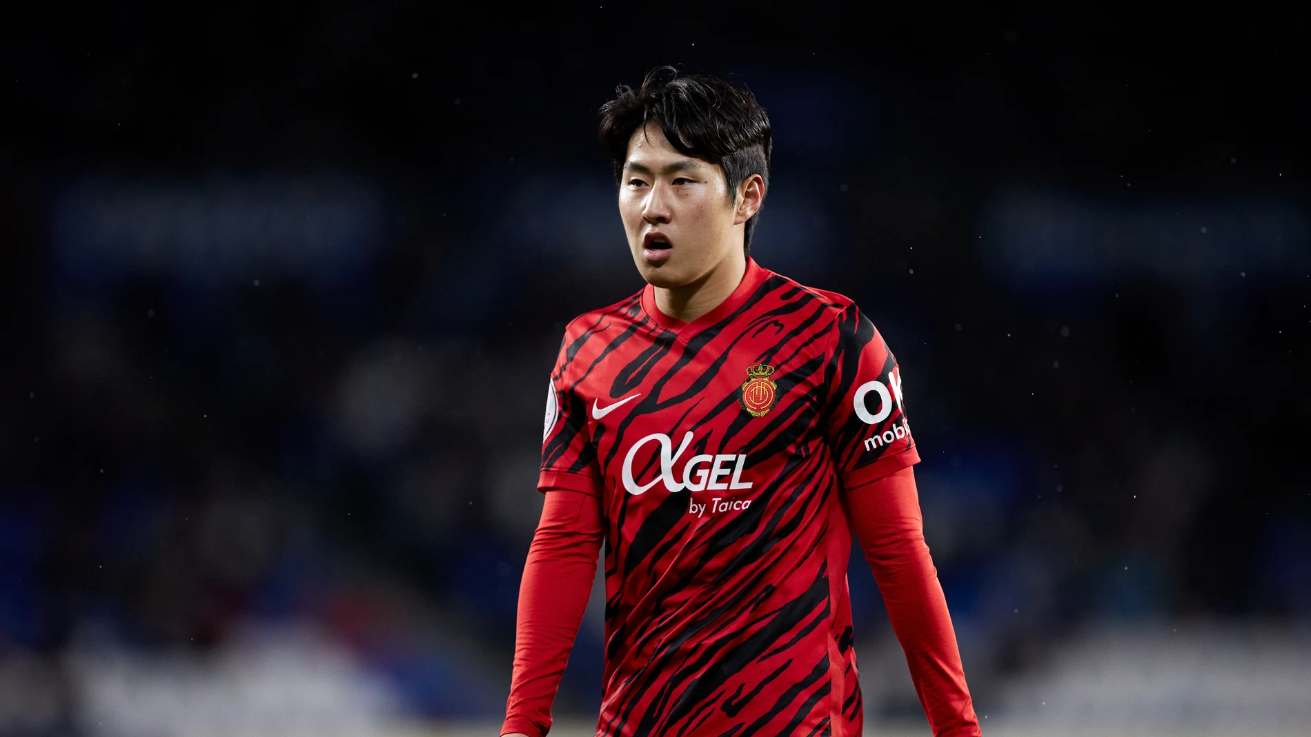 Kang in Lee con el Mallorca.