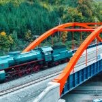 Doble línea del tramo Adamov-Blansko. República Checa