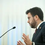 El presidente de la Generalitat, Pere Aragonès.