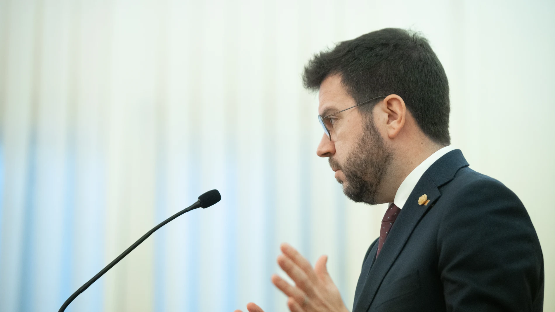 El presidente de la Generalitat, Pere Aragonès.