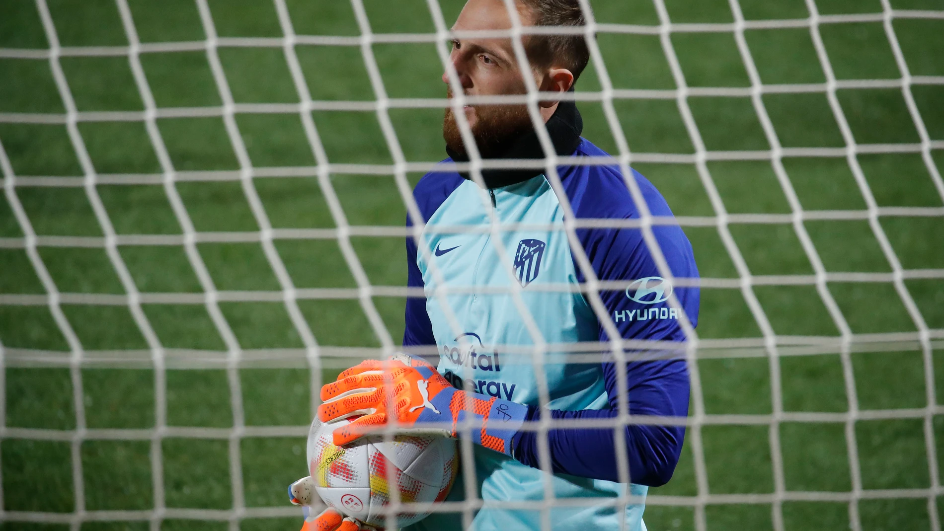 Jan Oblak con el Atlético de Madrid.