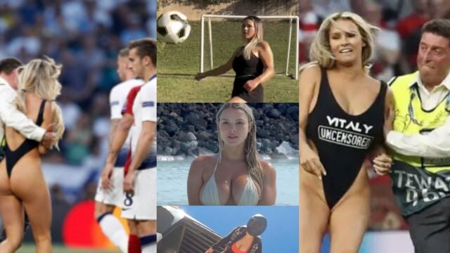 La modelo se hizo famosa como espontánea en la final de Champions de 2019