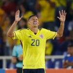 Daniel Luna con Colombia. EFE/ Ernesto Guzmán Jr.