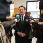 El Fiscal General del Estado, Álvaro García Ortiz, realiza declaraciones tras la toma de posesión de la fiscal provincial de Bizkaia, Ana María Sola
