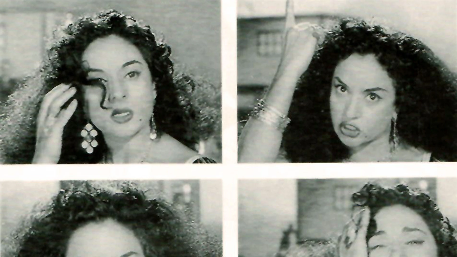 Lola Flores en plena interpretación de "Limosna de amores"