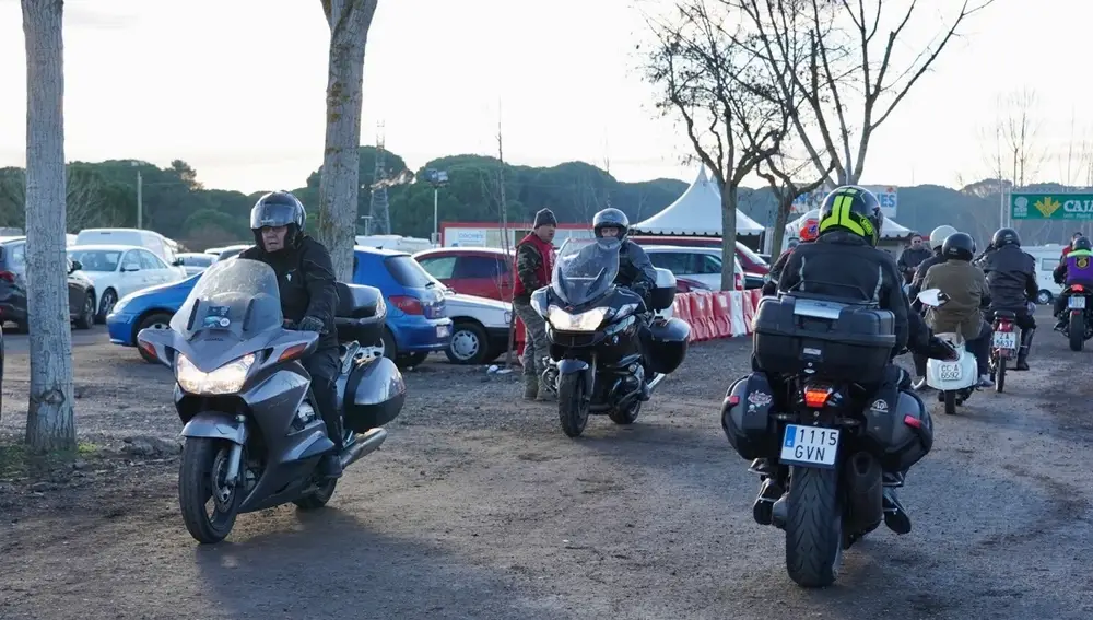 Concentración motorista invernal "Motauros 2023" en Tordesillas (Valladolid)