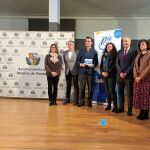 El alcalde de Medina de Rioseco, David Esteban, presenta el proyecto "RÍO RÚA", acompañado de Antonio Largo, Victoria Pérez, Enrique Cobreros y Pablo Sabin, entre otros