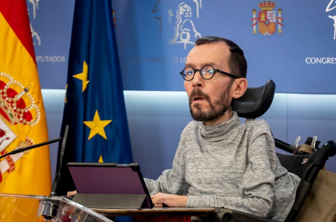 El portavoz de Unidas Podemos en el Congreso, Pablo Echenique
