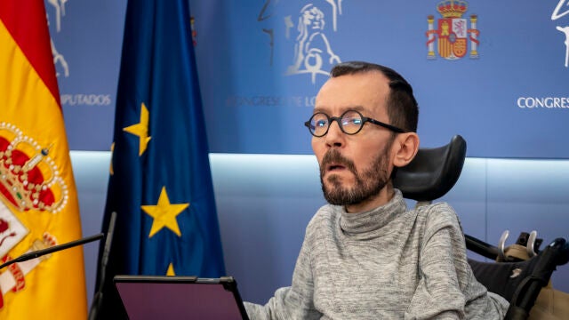 El portavoz de Unidas Podemos en el Congreso, Pablo Echenique