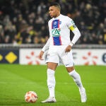 Mbappé, durante su último partido con el PSG