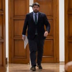 El presidente de la Comunidad de Murcia, Fernando López Miras, comparece para valorar la nueva planificación hidrológica aprobada en el Consejo de Ministros que supondrá el recorte del trasvase Tajo Segura