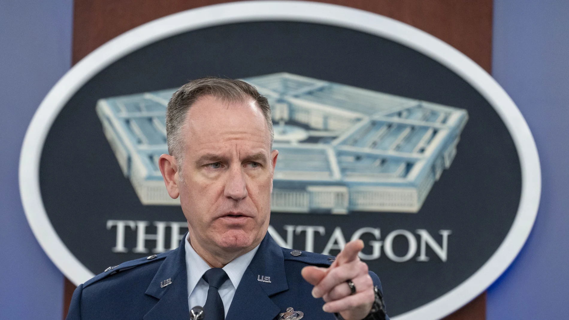 El portavoz del Pentágono, el general de brigada de la Fuerza Aérea estadounidense Patrick Ryder