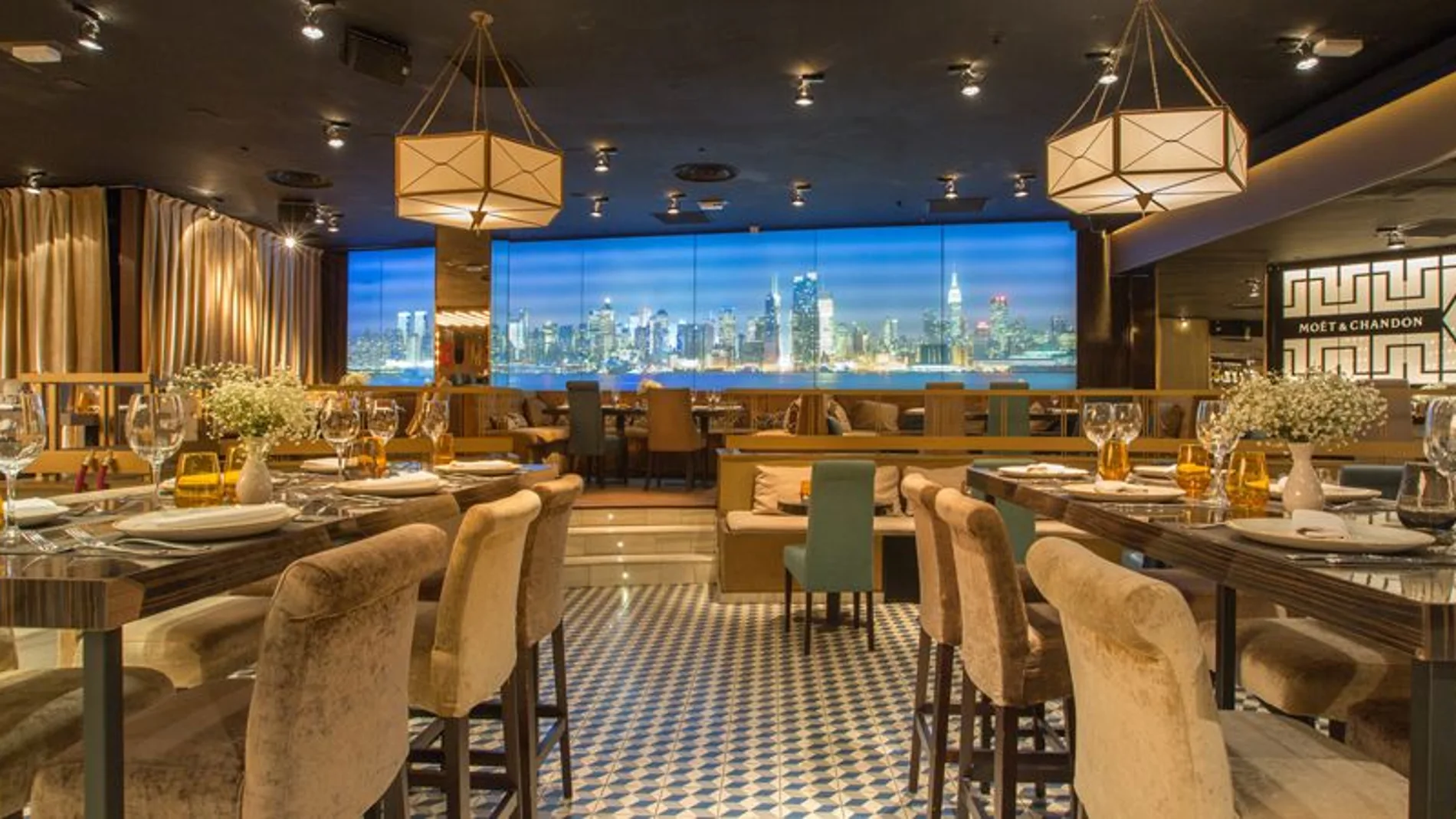 El interior del restaurante
