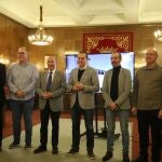 El presidente de la Diputación de Zamora, Francisco José Requejo, y el vicepresidente primero, José María Barrios, presentan los Presupuestos para 2023.
