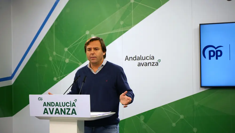 El secretario general del PP-A, Antonio Repullo, este jueves. PP-A