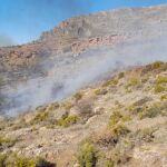 Incendio en un paraje de Güejar Sierra, en Granada