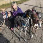 La presidenta de la Asociación Galgos de León, Lorena Alonso