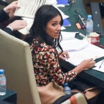 La vicealcaldesa de Madrid, Begoña Villacís, durante una sesión ordinaria del Pleno Municipal del Ayuntamiento de Madrid
