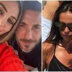 Rocío y Antonio David Flores, con Olga Moreno