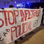 Manifestación contra la infiltración de un policía
