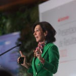 La presidenta de Banco Santander, Ana Botín, presentó los resultados del año 2022