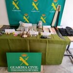 Material incautado en la operación