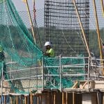 Obras de construcción de viviendas en Rivas, en agosto de 2021
