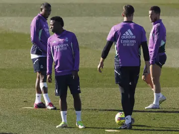 Hazard y Vinicius compartieron vestuario en el Madrid Hazard y Vinicius compartieron vestuario en el Madrid