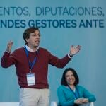 El alcalde de Madrid, José Luis Martínez-Almeida, durante la XXVI Intermunicipal del PP
