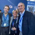 José Mazarías junto a Borja Sémper, Paloma Sanz y José María Bravo en la Intermunicipal del PP en Valencia