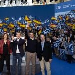 Mazón y Catalá, esta mañana junto a Feijóo y los expresidentes José María Aznar y Mariano Rajoy