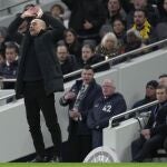 Guardiola, durante el último partido del Manchester City