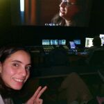 Inés Zavala, en el estudio de sonido