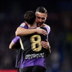 Ramon Rodriguez 'Monchu' and Javi Sanchez of Real Valladolid