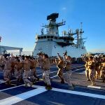 Infantes de Marina a bordo del "Juan Carlos I"