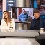 Joaquín Sánchez y su mujer en El Hormiguero