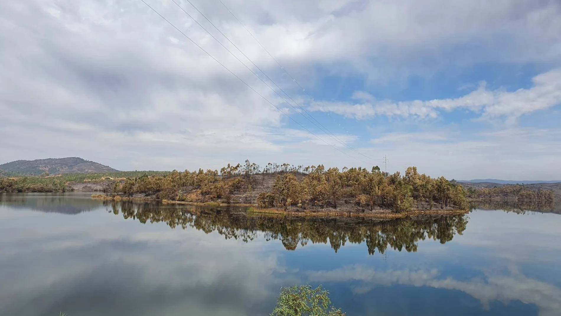 Embalse de Olivargas, en Huelva