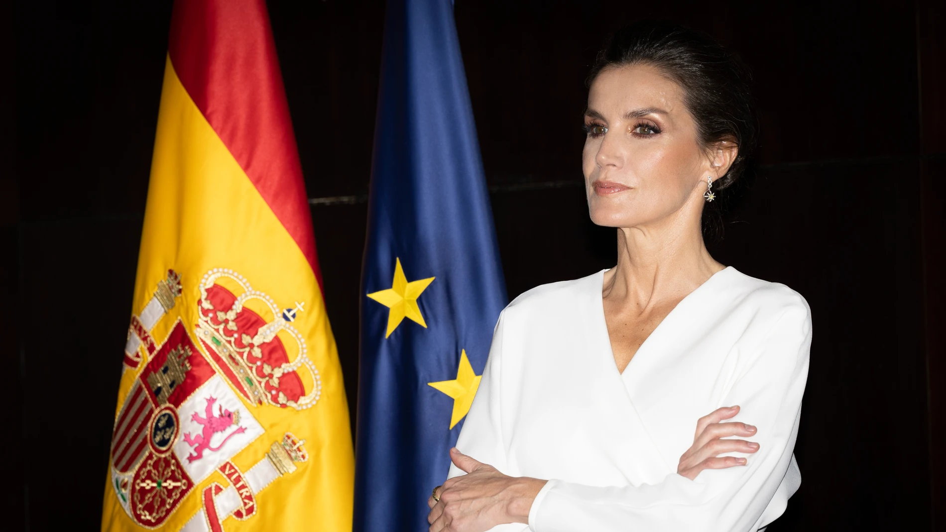 El tercer look de la Reina en Angola